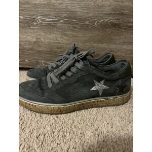 AS 98 Shoes Women 38 Leather Green Adrian Perforated Platform Sneakers Italy